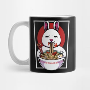 Bunny - Ramen Rabbit - Cute Kawaii Noodle Soup Eating Bunny Mug